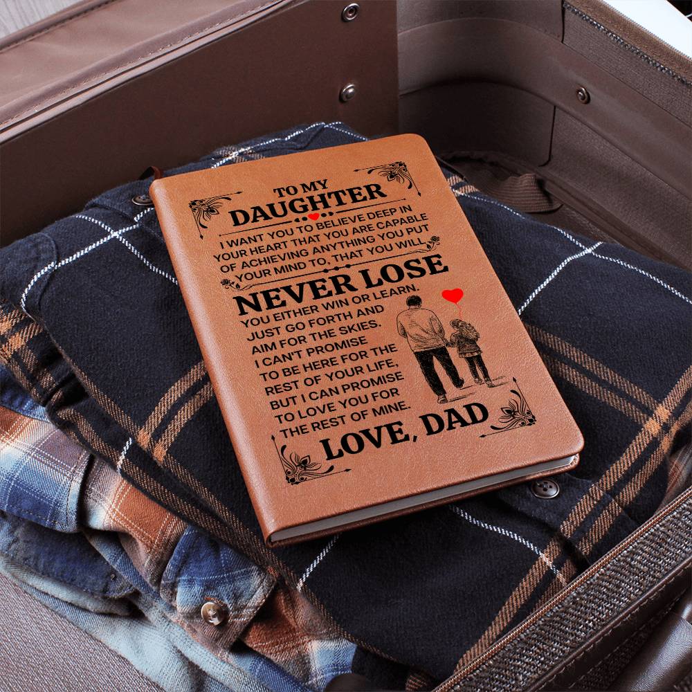 To My Daughter Promise – Leather Journal